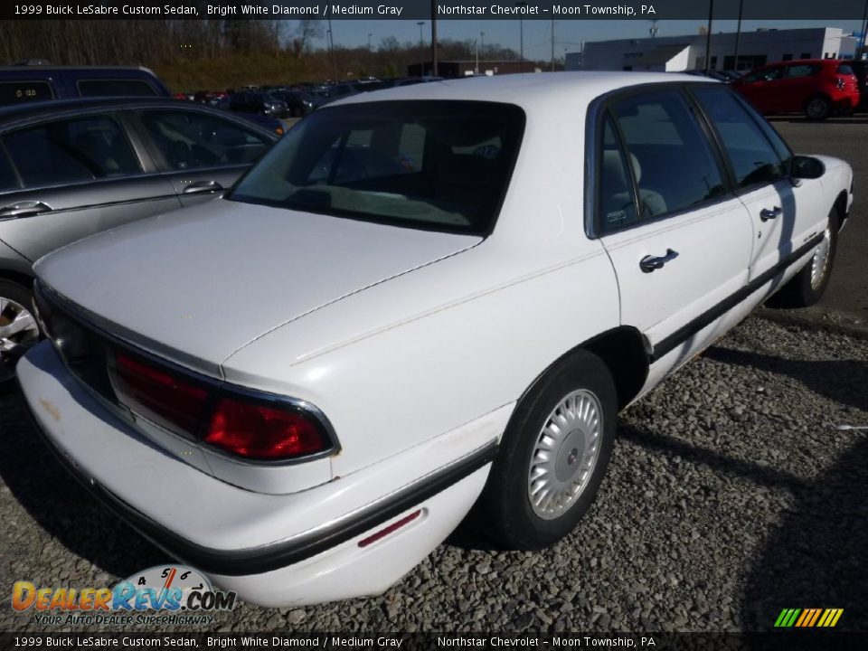 1999 Buick LeSabre Custom Sedan Bright White Diamond / Medium Gray Photo #3