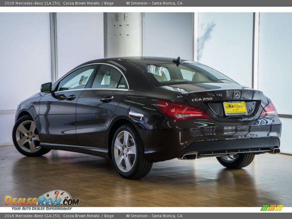 2016 Mercedes-Benz CLA 250 Cocoa Brown Metallic / Beige Photo #3