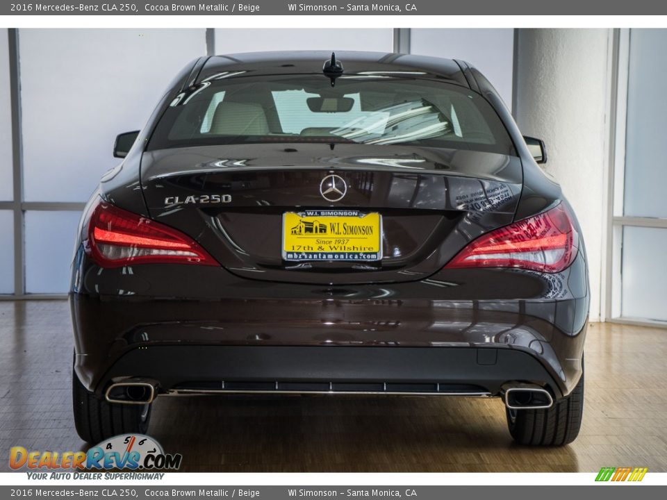 2016 Mercedes-Benz CLA 250 Cocoa Brown Metallic / Beige Photo #4
