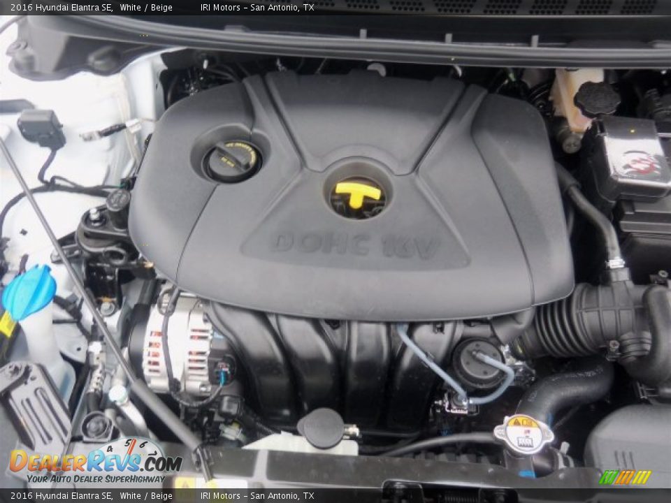 2016 Hyundai Elantra SE White / Beige Photo #6