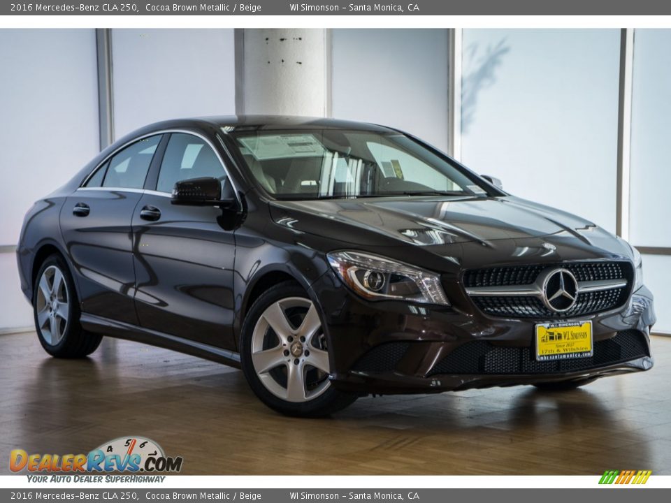 2016 Mercedes-Benz CLA 250 Cocoa Brown Metallic / Beige Photo #12