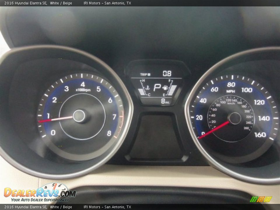 2016 Hyundai Elantra SE White / Beige Photo #21
