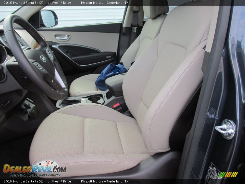 2016 Hyundai Santa Fe SE Iron Frost / Beige Photo #22