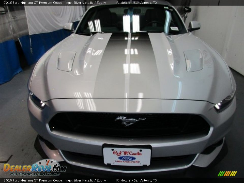 2016 Ford Mustang GT Premium Coupe Ingot Silver Metallic / Ebony Photo #2