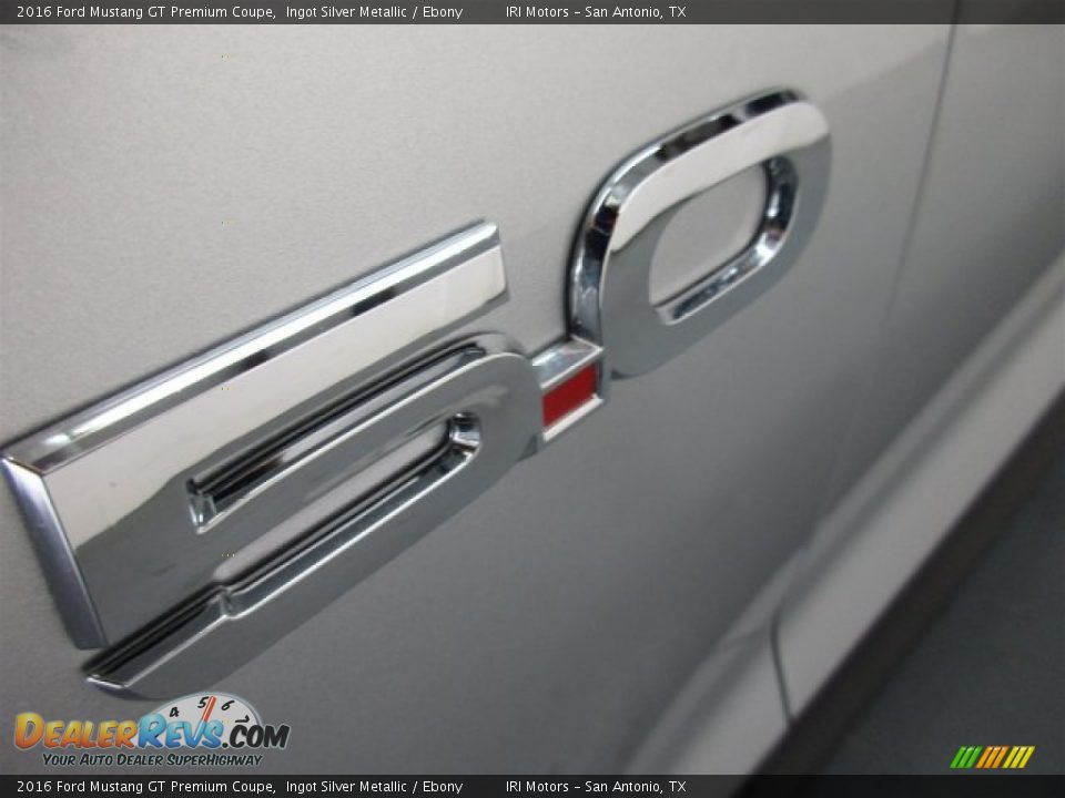 2016 Ford Mustang GT Premium Coupe Ingot Silver Metallic / Ebony Photo #4