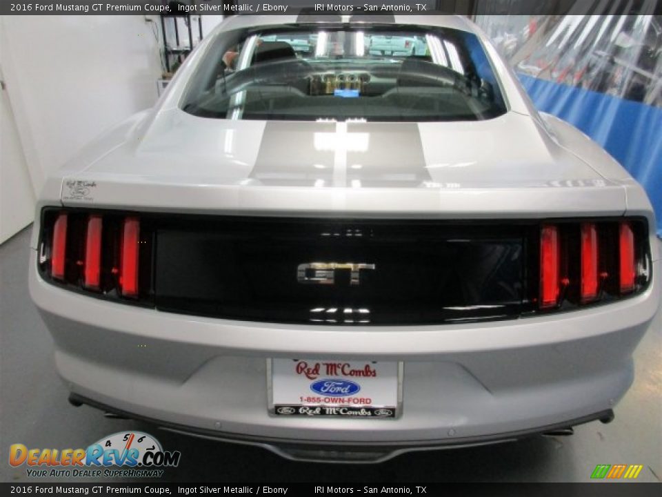 2016 Ford Mustang GT Premium Coupe Ingot Silver Metallic / Ebony Photo #6