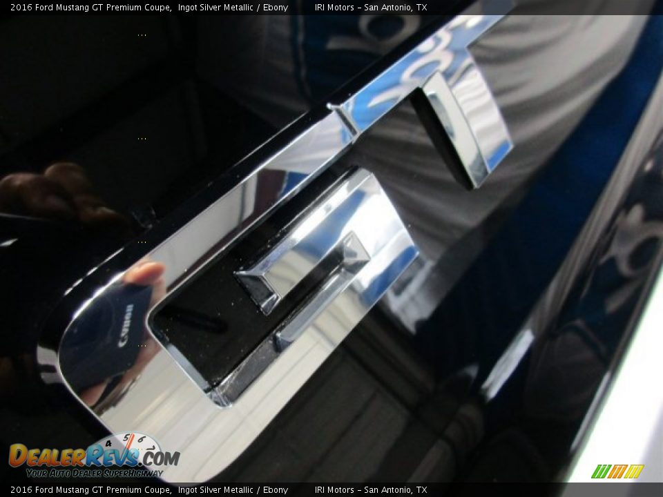 2016 Ford Mustang GT Premium Coupe Ingot Silver Metallic / Ebony Photo #7