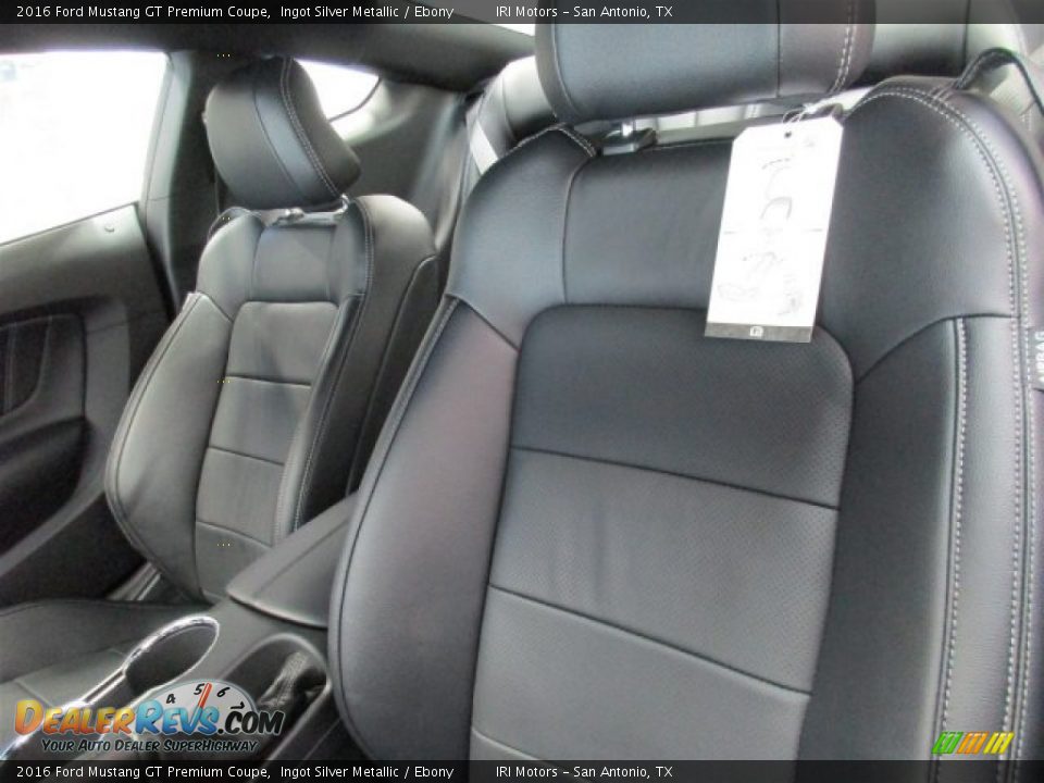 2016 Ford Mustang GT Premium Coupe Ingot Silver Metallic / Ebony Photo #9