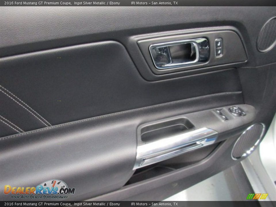 2016 Ford Mustang GT Premium Coupe Ingot Silver Metallic / Ebony Photo #14