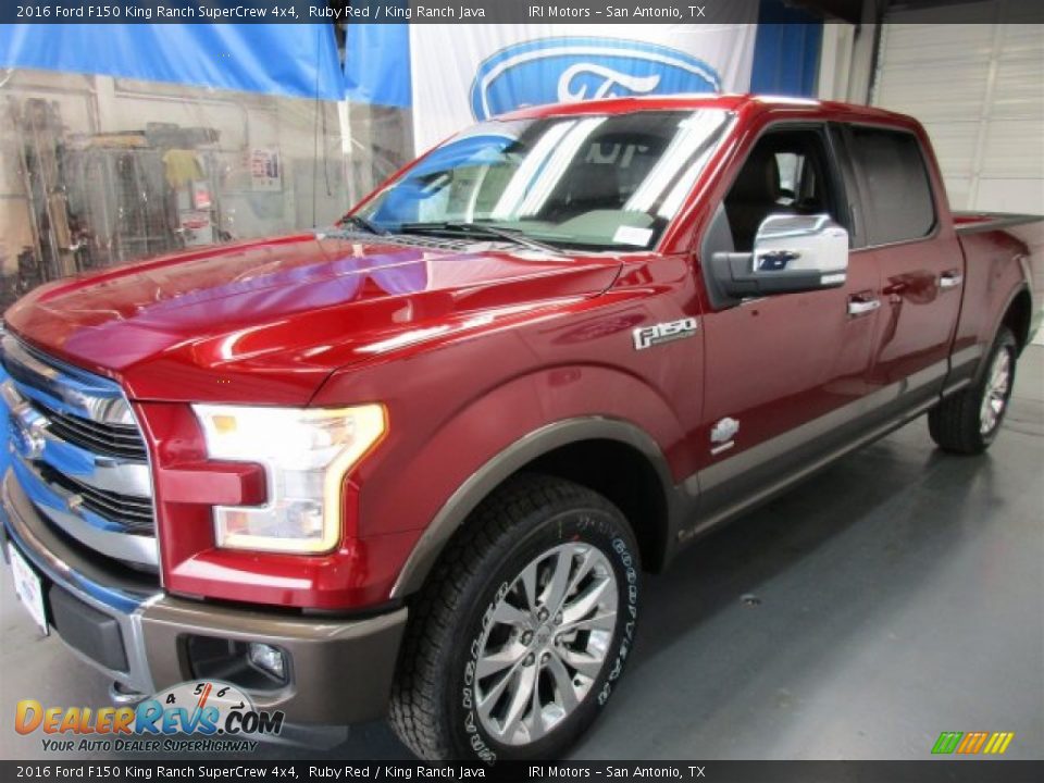 2016 Ford F150 King Ranch SuperCrew 4x4 Ruby Red / King Ranch Java Photo #3