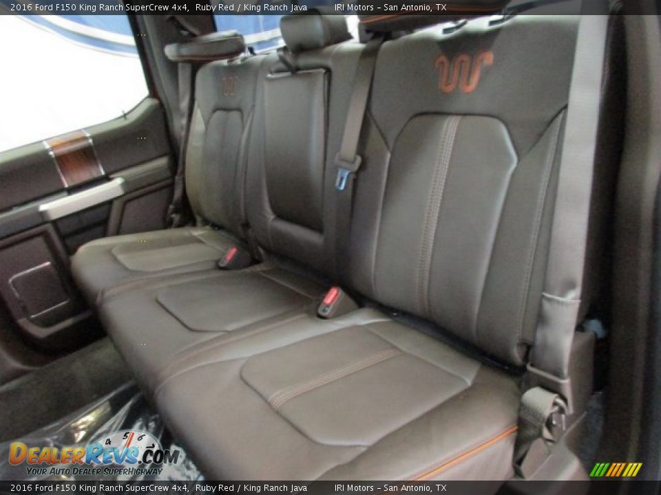 Rear Seat of 2016 Ford F150 King Ranch SuperCrew 4x4 Photo #12