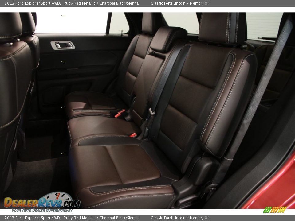 2013 Ford Explorer Sport 4WD Ruby Red Metallic / Charcoal Black/Sienna Photo #16