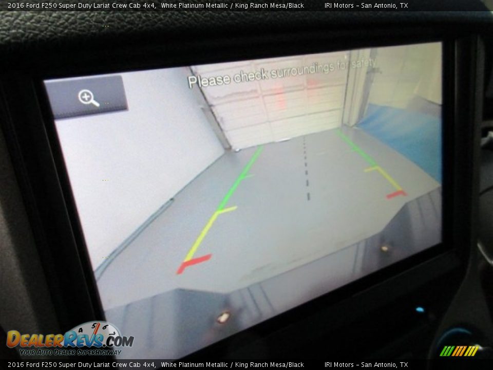 2016 Ford F250 Super Duty Lariat Crew Cab 4x4 White Platinum Metallic / King Ranch Mesa/Black Photo #20