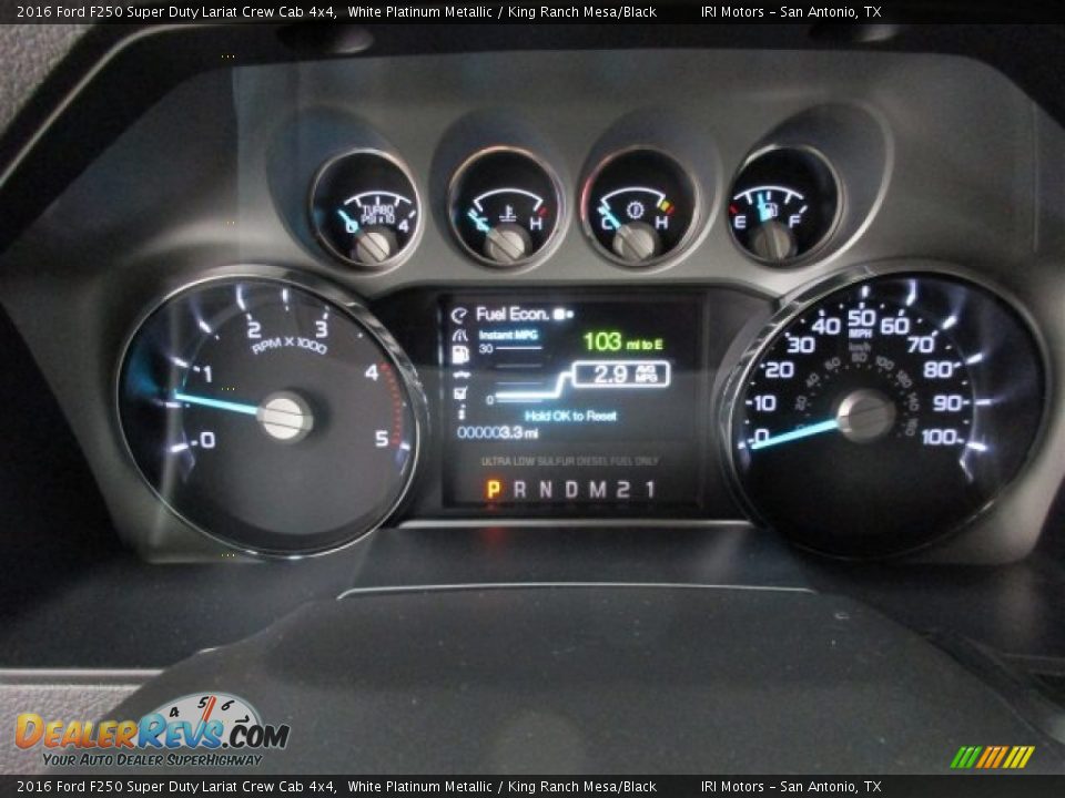 2016 Ford F250 Super Duty Lariat Crew Cab 4x4 White Platinum Metallic / King Ranch Mesa/Black Photo #24