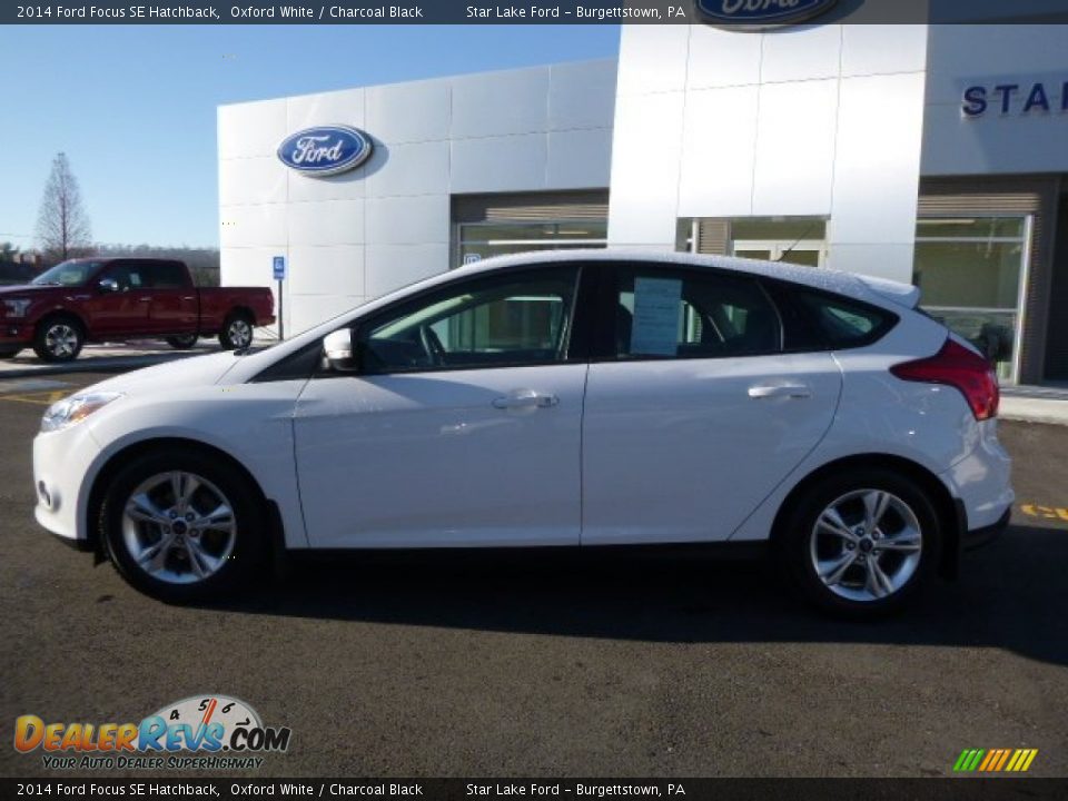 2014 Ford Focus SE Hatchback Oxford White / Charcoal Black Photo #10