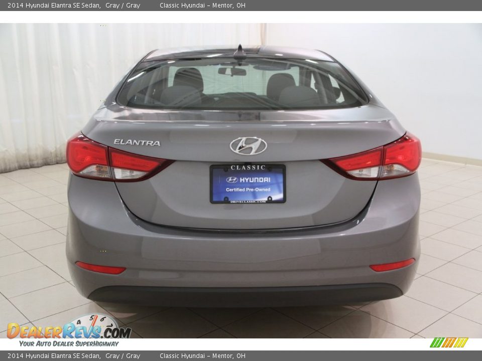 2014 Hyundai Elantra SE Sedan Gray / Gray Photo #16