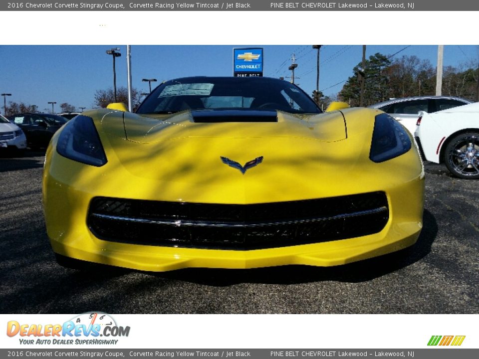 2016 Chevrolet Corvette Stingray Coupe Corvette Racing Yellow Tintcoat / Jet Black Photo #2