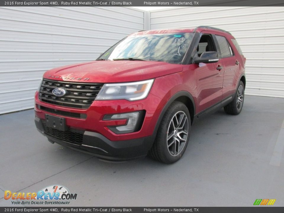 2016 Ford Explorer Sport 4WD Ruby Red Metallic Tri-Coat / Ebony Black Photo #7