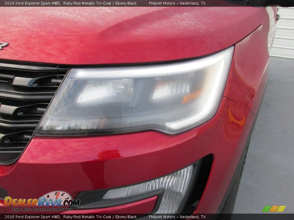 2016 Ford Explorer Sport 4WD Ruby Red Metallic Tri-Coat / Ebony Black Photo #9