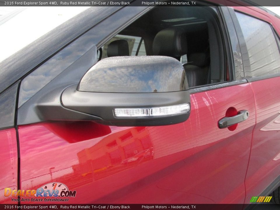 2016 Ford Explorer Sport 4WD Ruby Red Metallic Tri-Coat / Ebony Black Photo #12