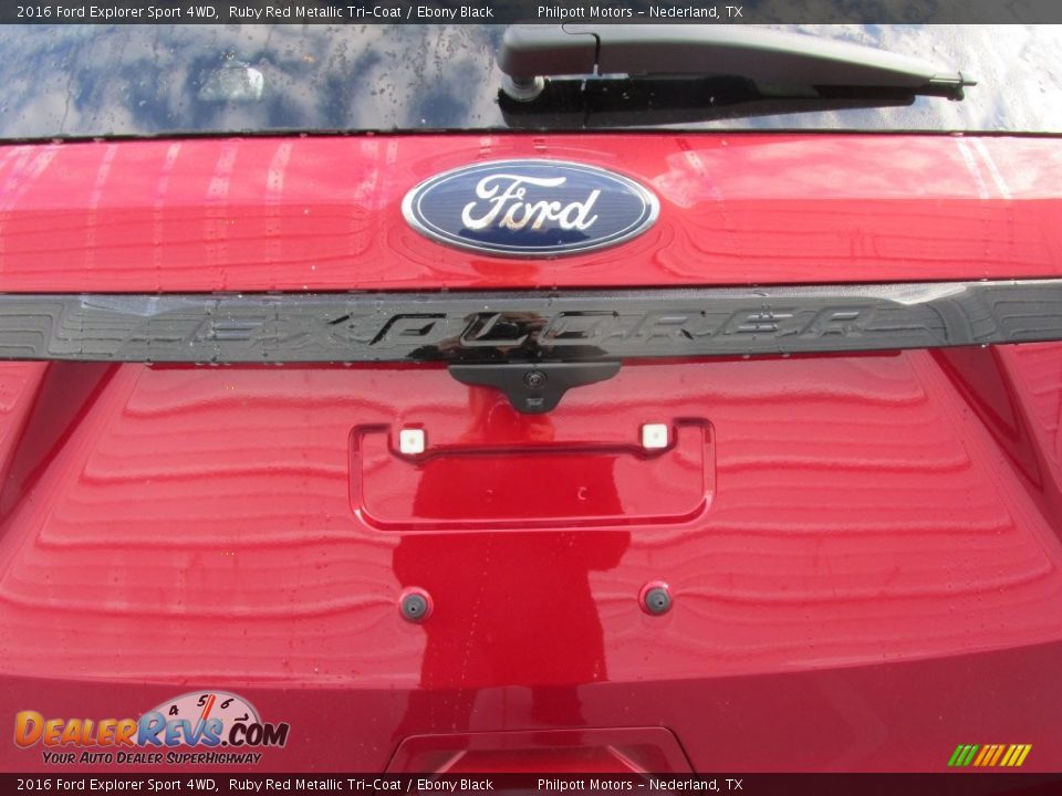 2016 Ford Explorer Sport 4WD Ruby Red Metallic Tri-Coat / Ebony Black Photo #14