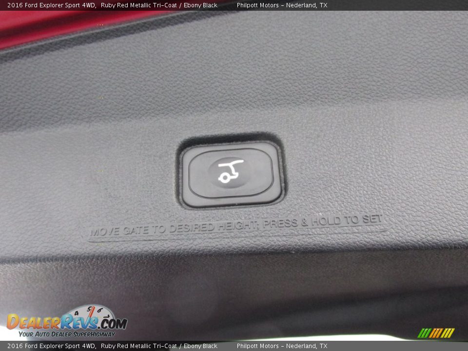 2016 Ford Explorer Sport 4WD Ruby Red Metallic Tri-Coat / Ebony Black Photo #19