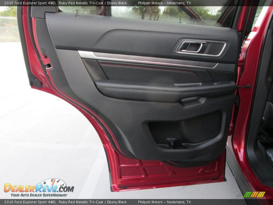 2016 Ford Explorer Sport 4WD Ruby Red Metallic Tri-Coat / Ebony Black Photo #20