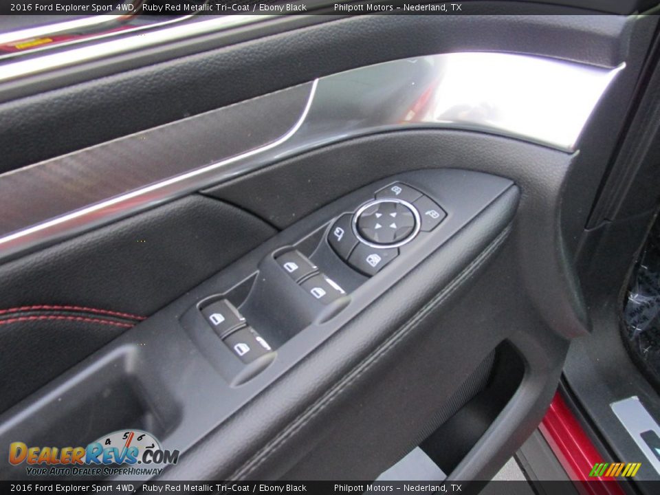 2016 Ford Explorer Sport 4WD Ruby Red Metallic Tri-Coat / Ebony Black Photo #23