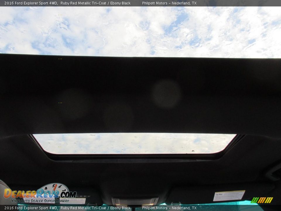 2016 Ford Explorer Sport 4WD Ruby Red Metallic Tri-Coat / Ebony Black Photo #26
