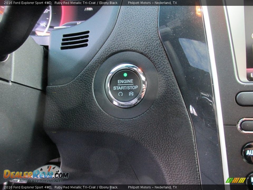 2016 Ford Explorer Sport 4WD Ruby Red Metallic Tri-Coat / Ebony Black Photo #33
