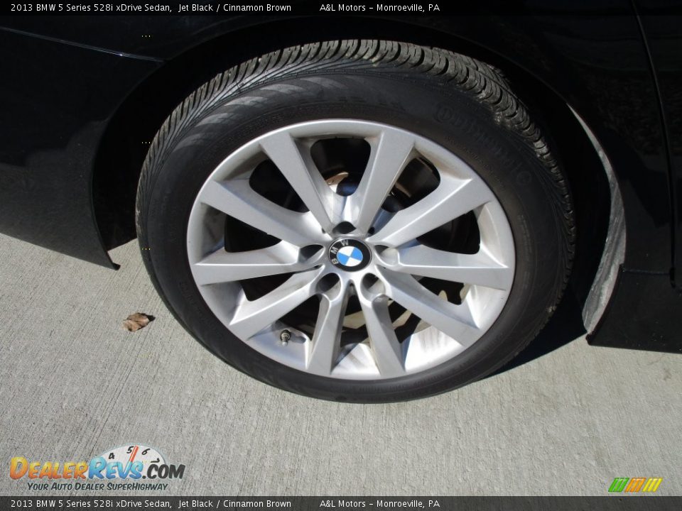 2013 BMW 5 Series 528i xDrive Sedan Jet Black / Cinnamon Brown Photo #3