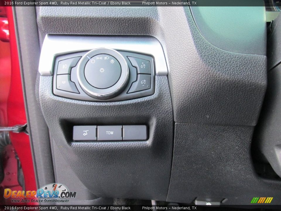 2016 Ford Explorer Sport 4WD Ruby Red Metallic Tri-Coat / Ebony Black Photo #36