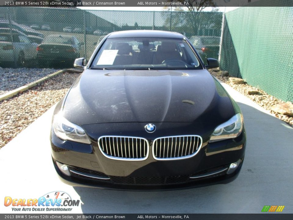 2013 BMW 5 Series 528i xDrive Sedan Jet Black / Cinnamon Brown Photo #6