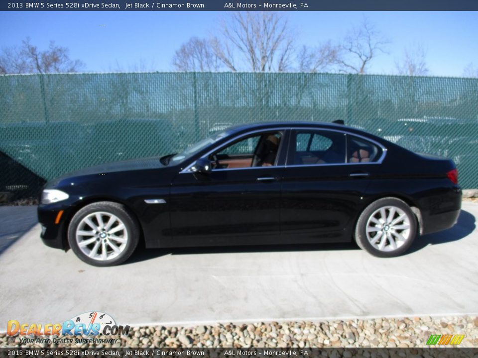 2013 BMW 5 Series 528i xDrive Sedan Jet Black / Cinnamon Brown Photo #9