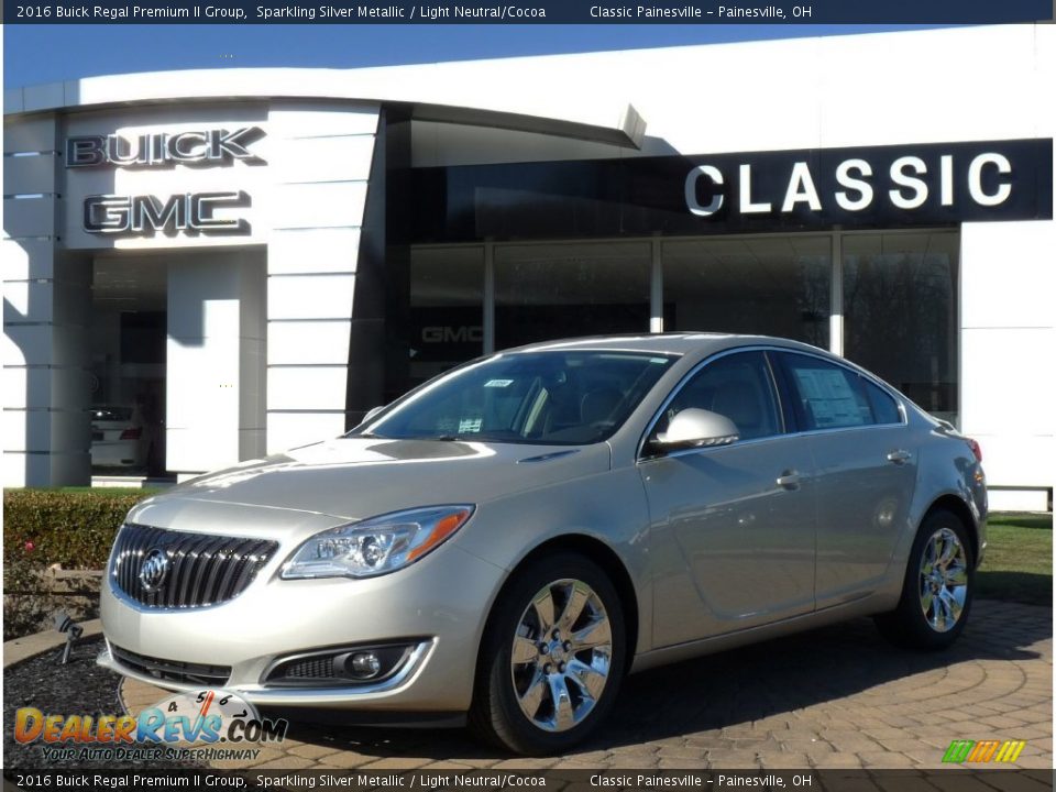2016 Buick Regal Premium II Group Sparkling Silver Metallic / Light Neutral/Cocoa Photo #1