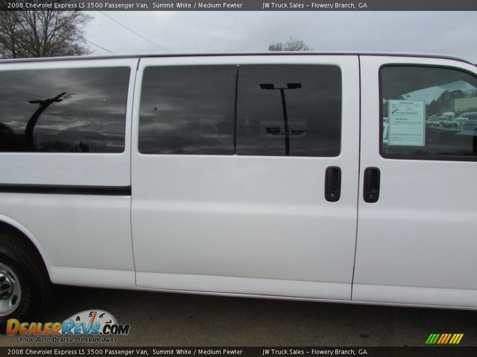2008 Chevrolet Express LS 3500 Passenger Van Summit White / Medium Pewter Photo #13