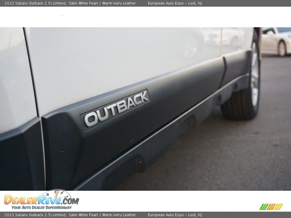 2013 Subaru Outback 2.5i Limited Satin White Pearl / Warm Ivory Leather Photo #7