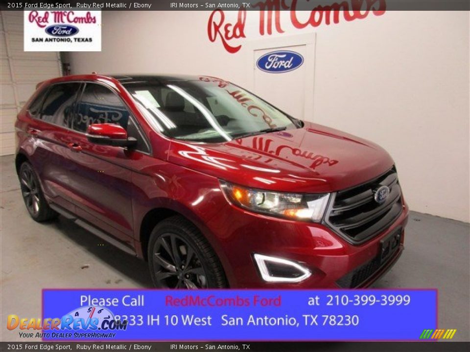 2015 Ford Edge Sport Ruby Red Metallic / Ebony Photo #1