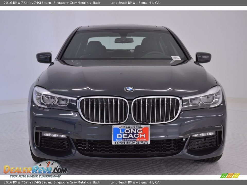 2016 BMW 7 Series 740i Sedan Singapore Gray Metallic / Black Photo #2