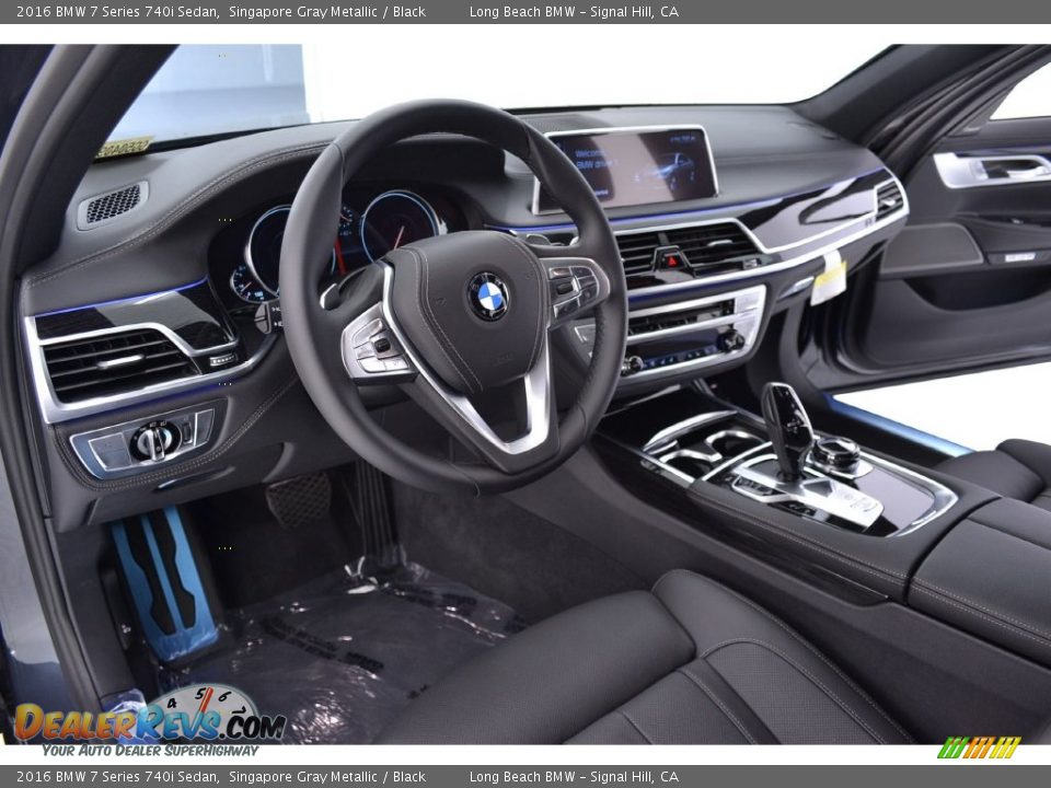 Black Interior - 2016 BMW 7 Series 740i Sedan Photo #7