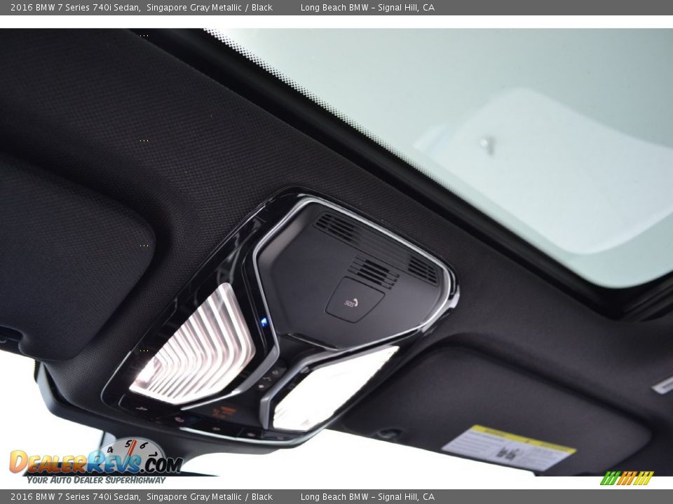 2016 BMW 7 Series 740i Sedan Singapore Gray Metallic / Black Photo #14