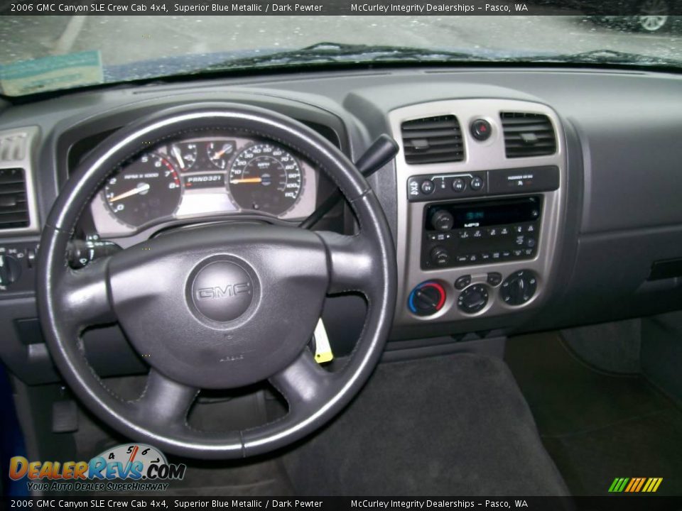 2006 GMC Canyon SLE Crew Cab 4x4 Superior Blue Metallic / Dark Pewter Photo #6