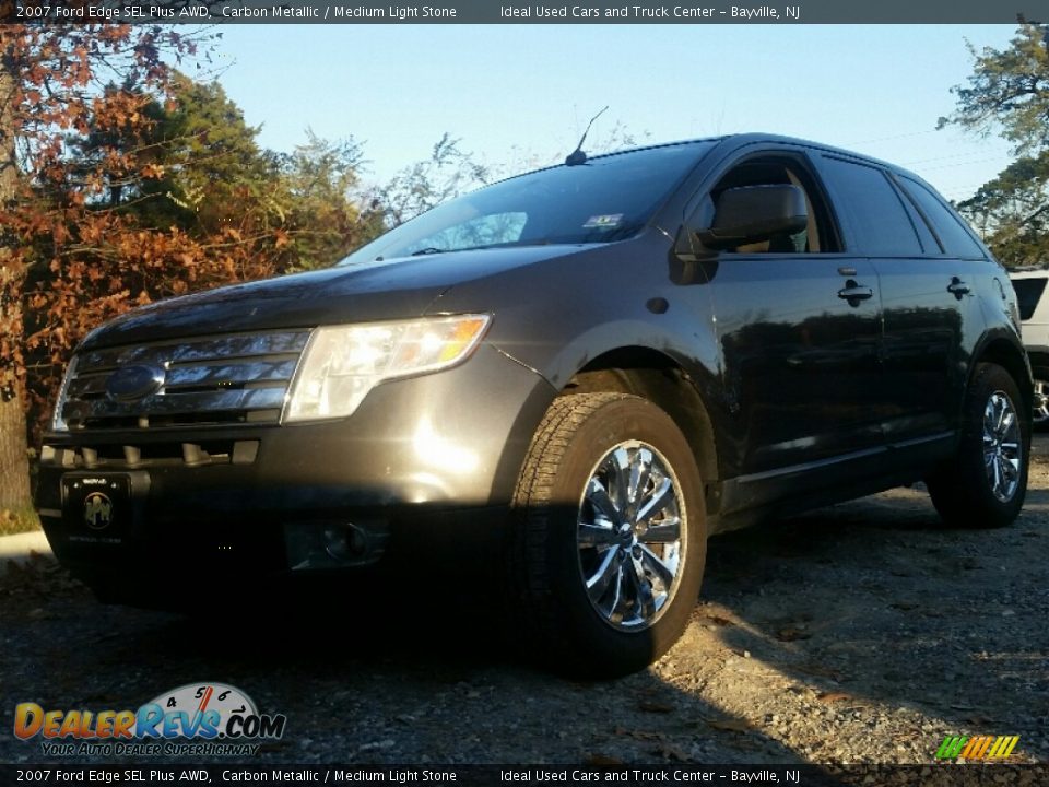 2007 Ford Edge SEL Plus AWD Carbon Metallic / Medium Light Stone Photo #1