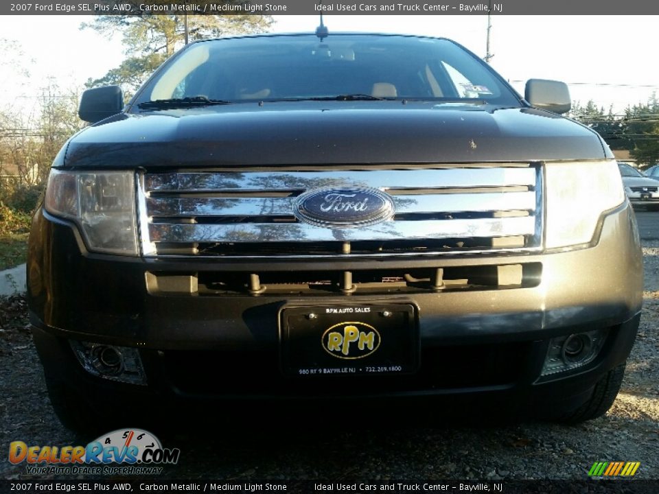 2007 Ford Edge SEL Plus AWD Carbon Metallic / Medium Light Stone Photo #2