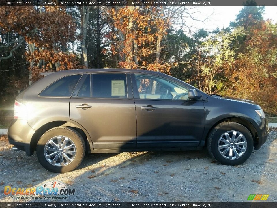 2007 Ford Edge SEL Plus AWD Carbon Metallic / Medium Light Stone Photo #4