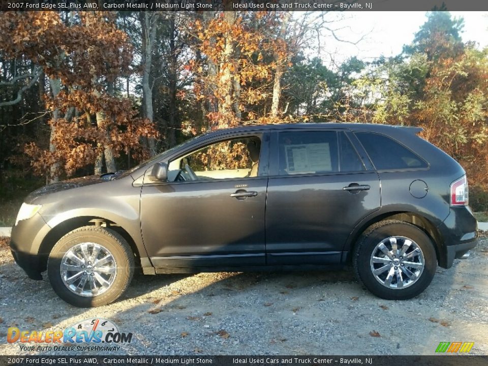 2007 Ford Edge SEL Plus AWD Carbon Metallic / Medium Light Stone Photo #5