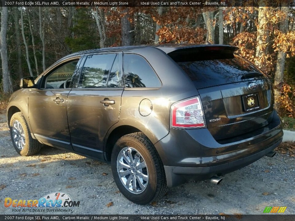 2007 Ford Edge SEL Plus AWD Carbon Metallic / Medium Light Stone Photo #6