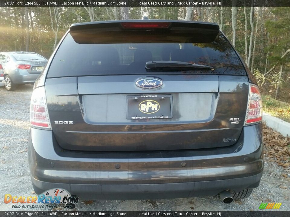 2007 Ford Edge SEL Plus AWD Carbon Metallic / Medium Light Stone Photo #8