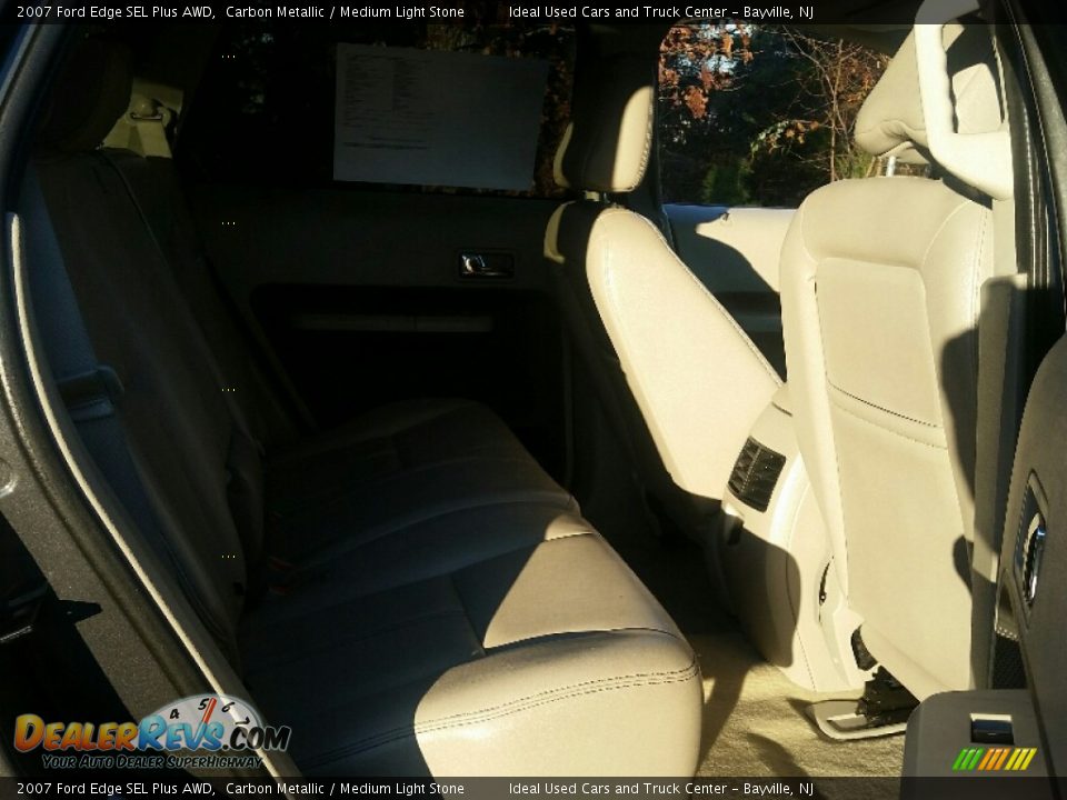 2007 Ford Edge SEL Plus AWD Carbon Metallic / Medium Light Stone Photo #10