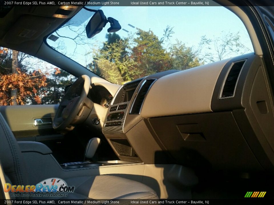 2007 Ford Edge SEL Plus AWD Carbon Metallic / Medium Light Stone Photo #12